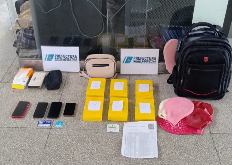 Interceptaron un micro con más de seis kilos de cocaína y desbarataron una red en Santa Fe y Buenos Aires