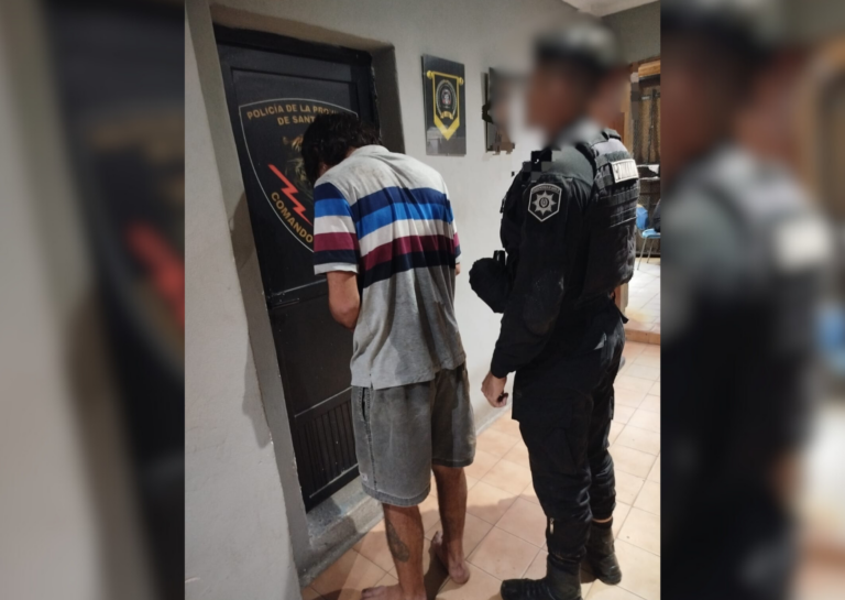 San Lorenzo: intentó escapar de la policía, se resistió y terminó detenido