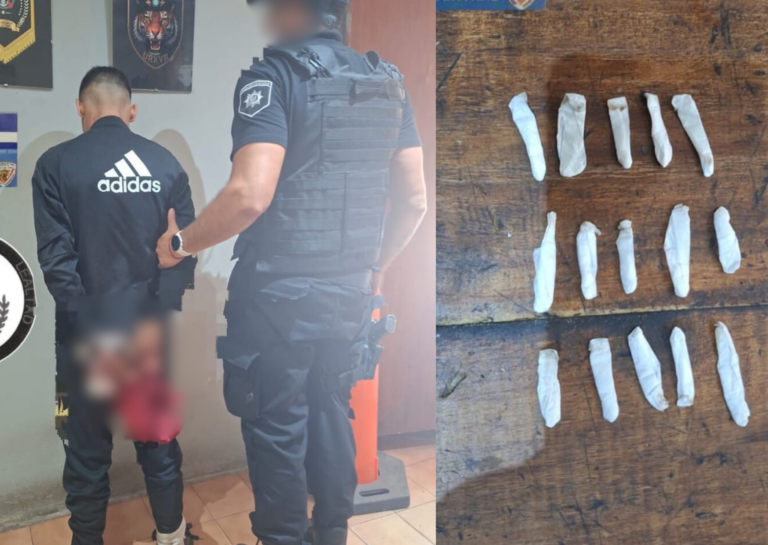 Detienen a un joven con 15 dosis de cocaína en San Lorenzo tras un operativo preventivo