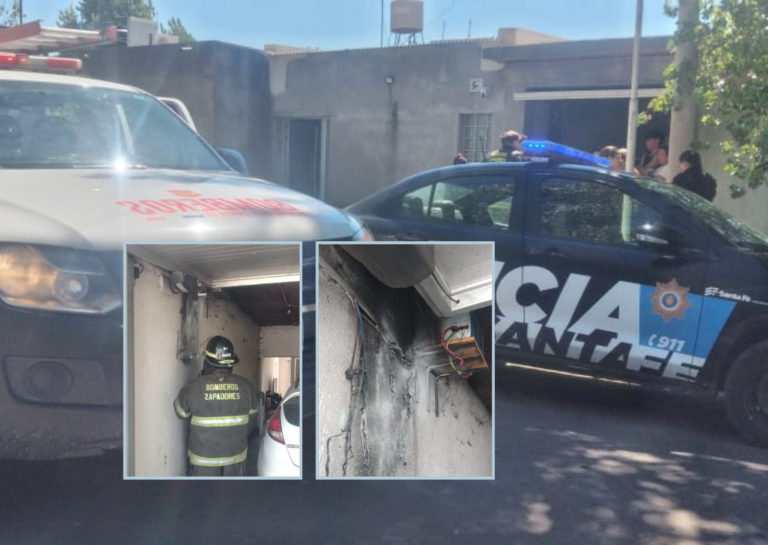 Principio de incendio en una vivienda de Puerto  San Martín: no hubo heridos