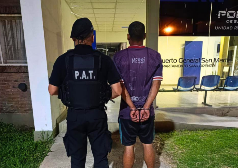 Puerto San Martín: detuvieron a un hombre con dos pedidos de captura vigentes