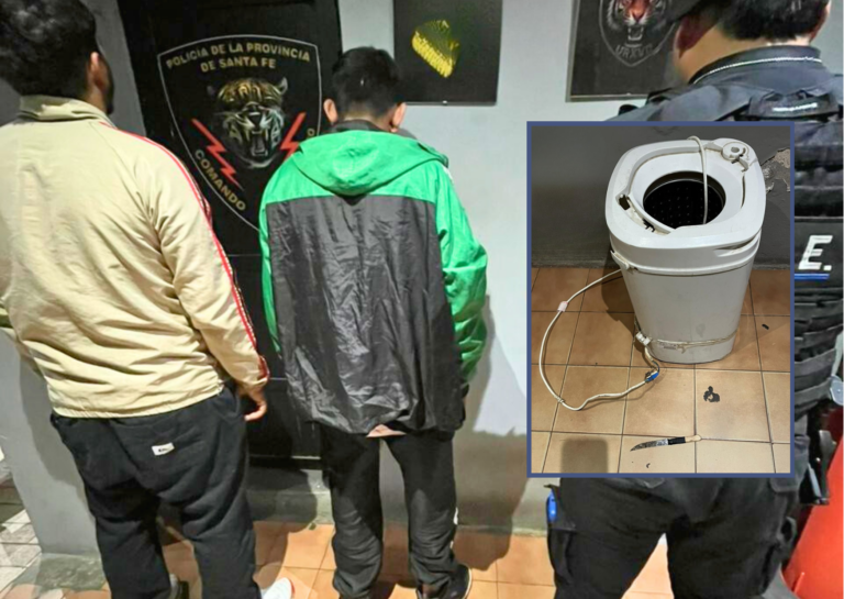 Sospechoso traslado en la madrugada: dos demorados con un cuchillo y un electrodoméstico