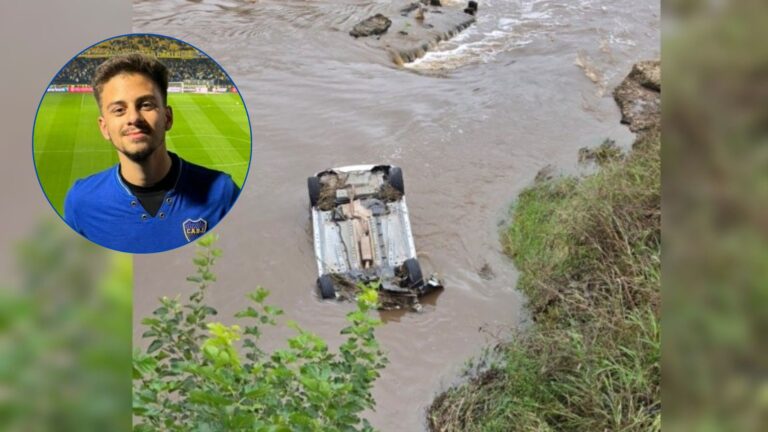 Apareció  el joven de Bigand que estaba desaparecido: su auto cayó a un arroyo