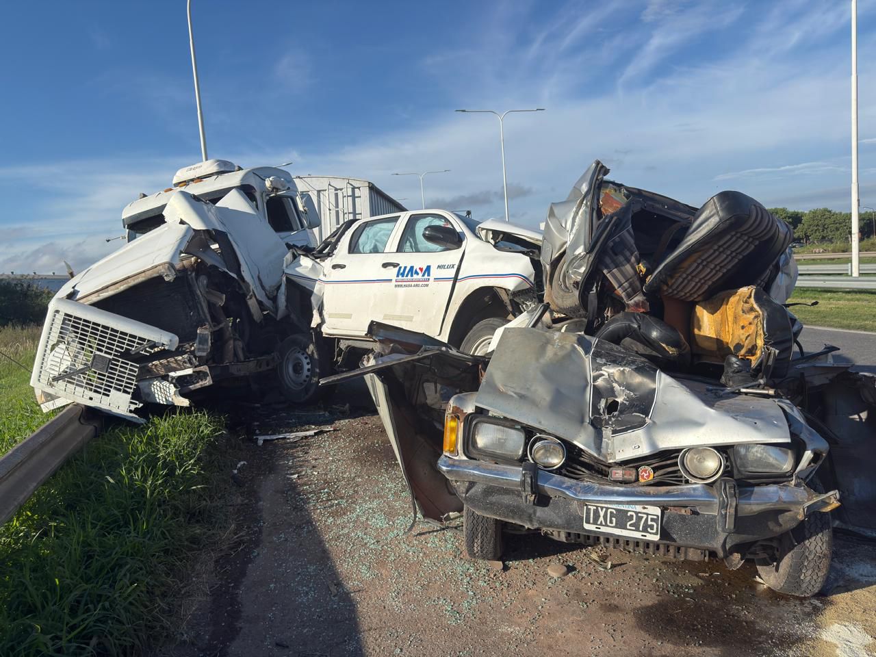 Caos en la autopista Rosario–Santa Fe: choques en cadena, un herido y demoras