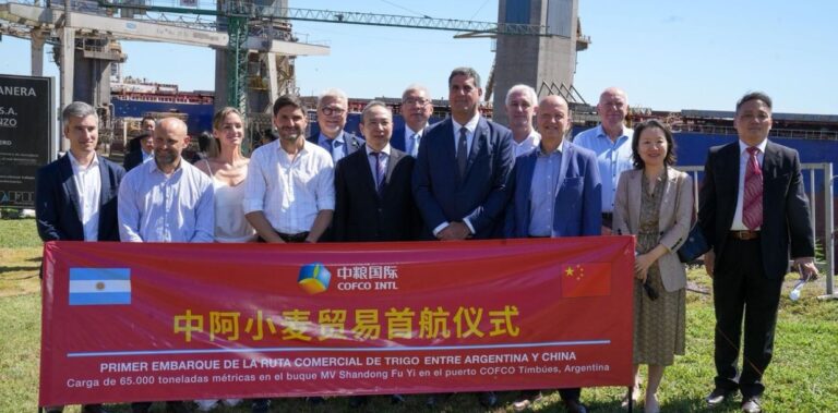 Cofco concretó el primer embarque de maíz argentino con destino a China