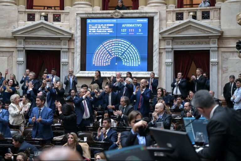 Uno por uno, así votaron los diputados la reforma de la Ley de Glaciares