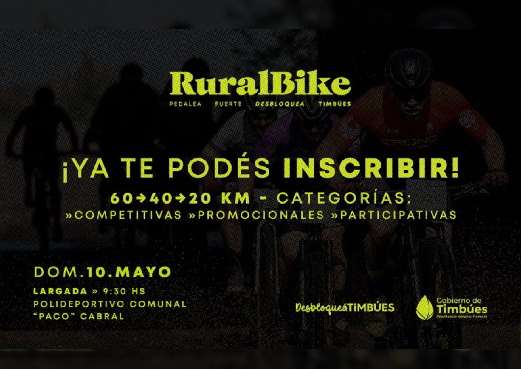 Timbúes se prepara para una nueva edición del Rural Bike con circuitos para todos los niveles