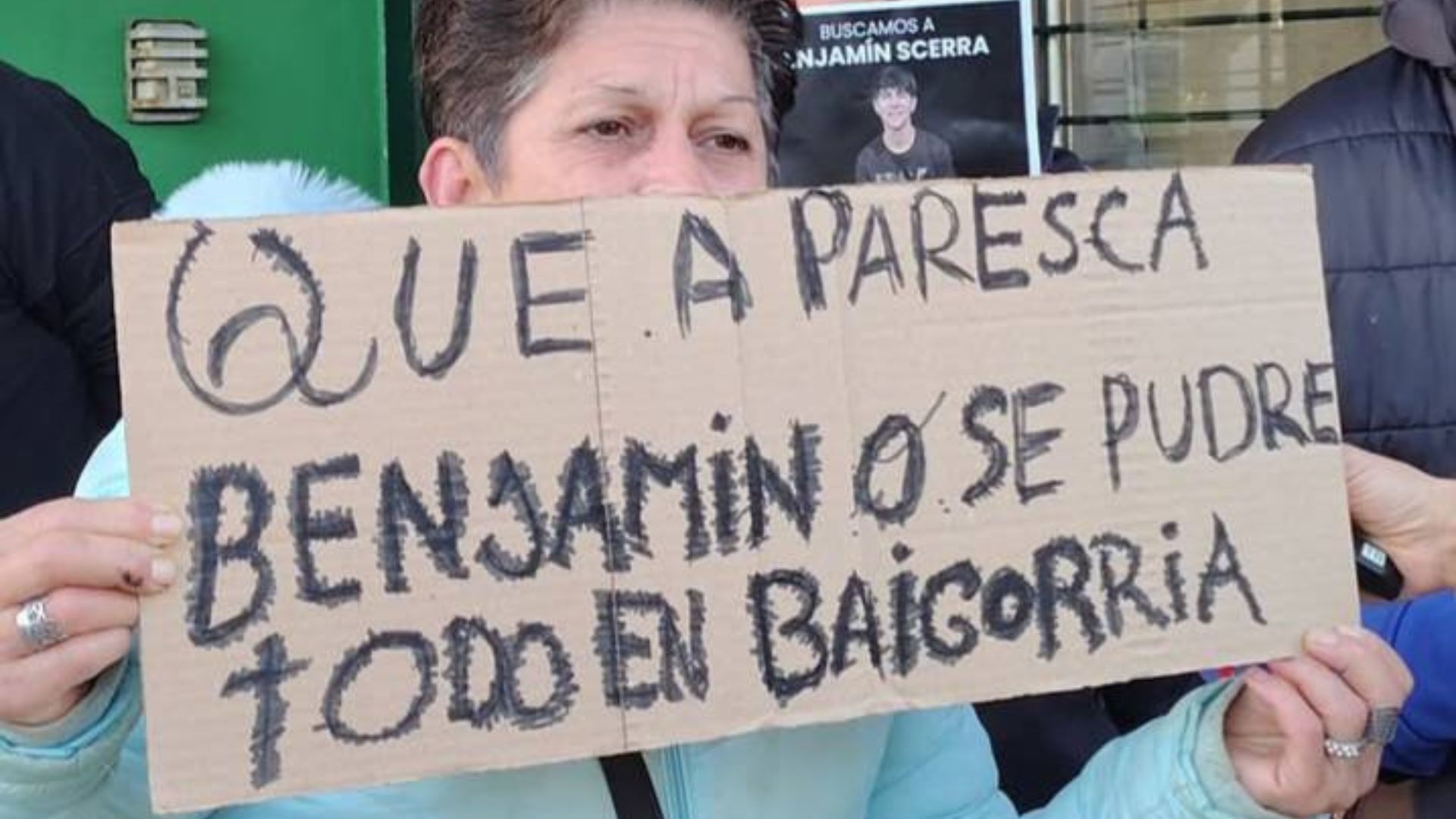 Familiares de Benjamín Scerra se movilizaron en Baigorria y reclaman su aparición