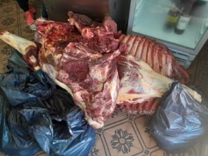 Procedimiento por el hallazgo de marihuana en una carnicería de Serodino.