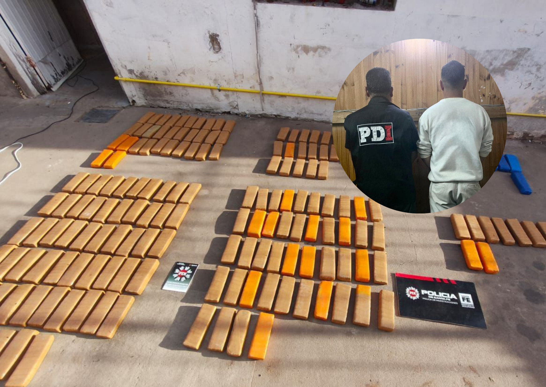 De una denuncia por abigeato a un golpe narco en Serodino: secuestraron más de 109 kilos de marihuana y detuvieron a un hombre