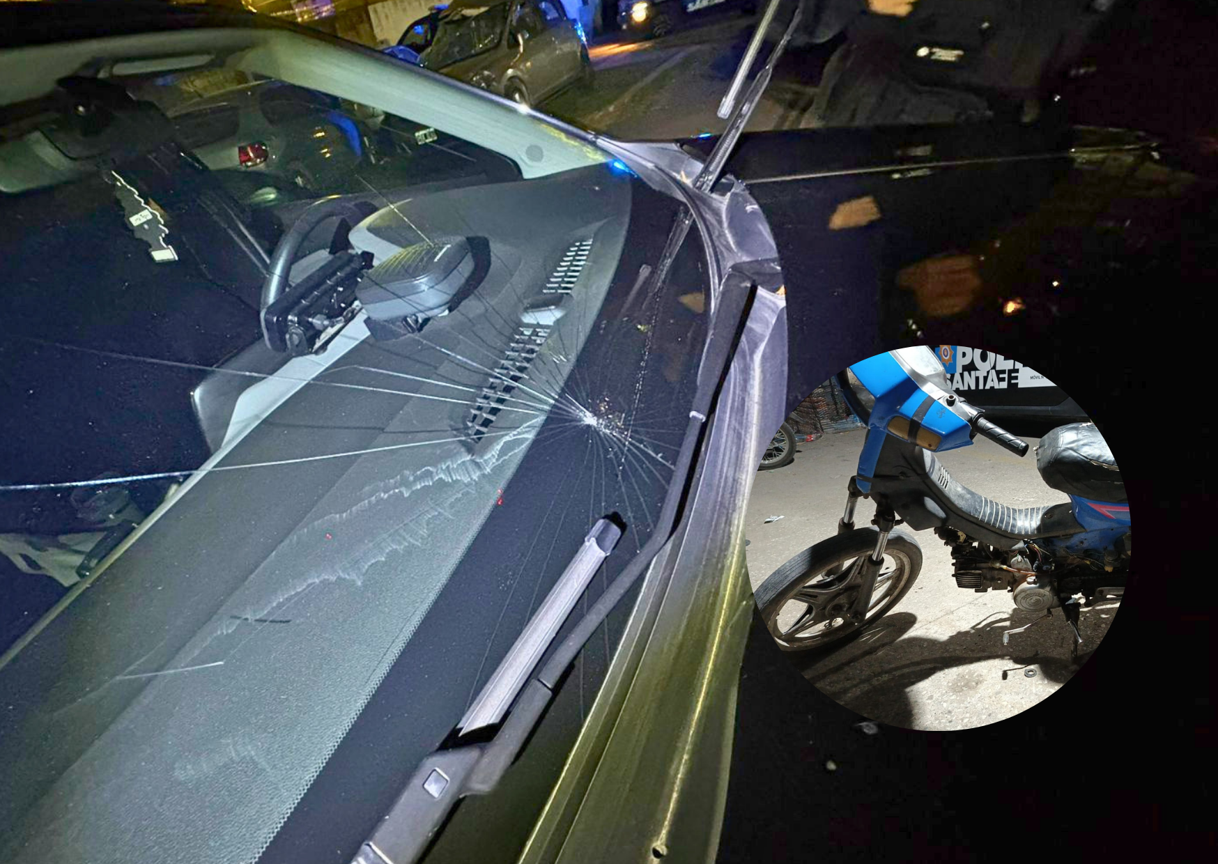 Persecución y tensión en San Lorenzo: detuvieron a un motociclista y vecinos atacaron a la Policía