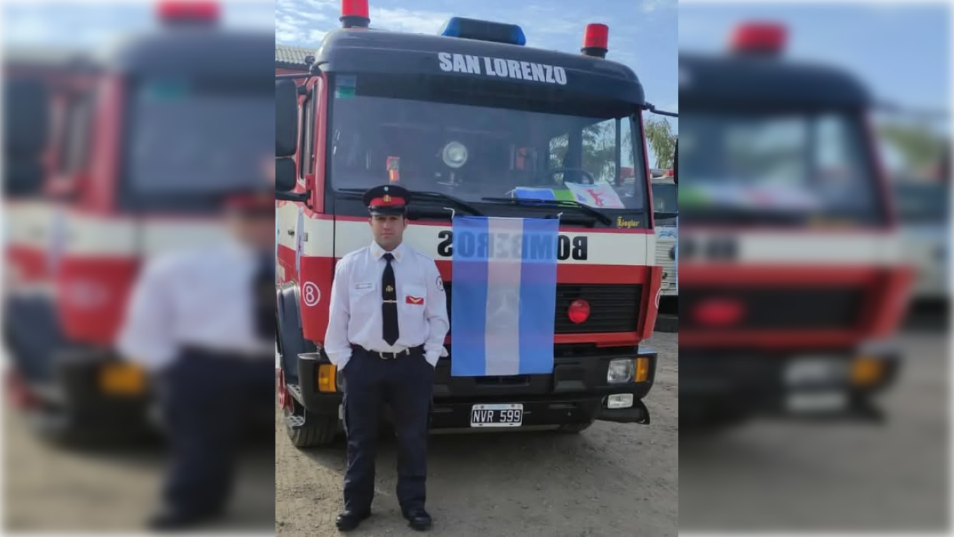 Misión humanitaria: Bombero de San Lorenzo viaja a Venezuela para asistir en la búsqueda de desaparecidos