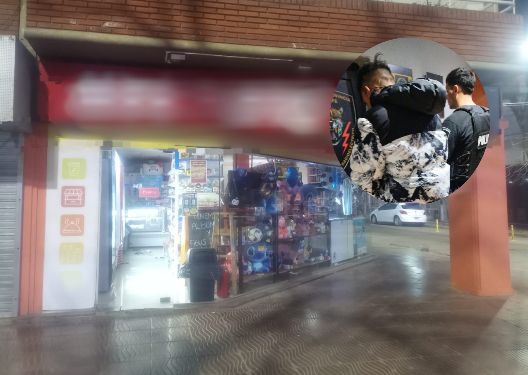 In fraganti en San Lorenzo: lo atraparon mientras robaba en un comercio en pleno centro