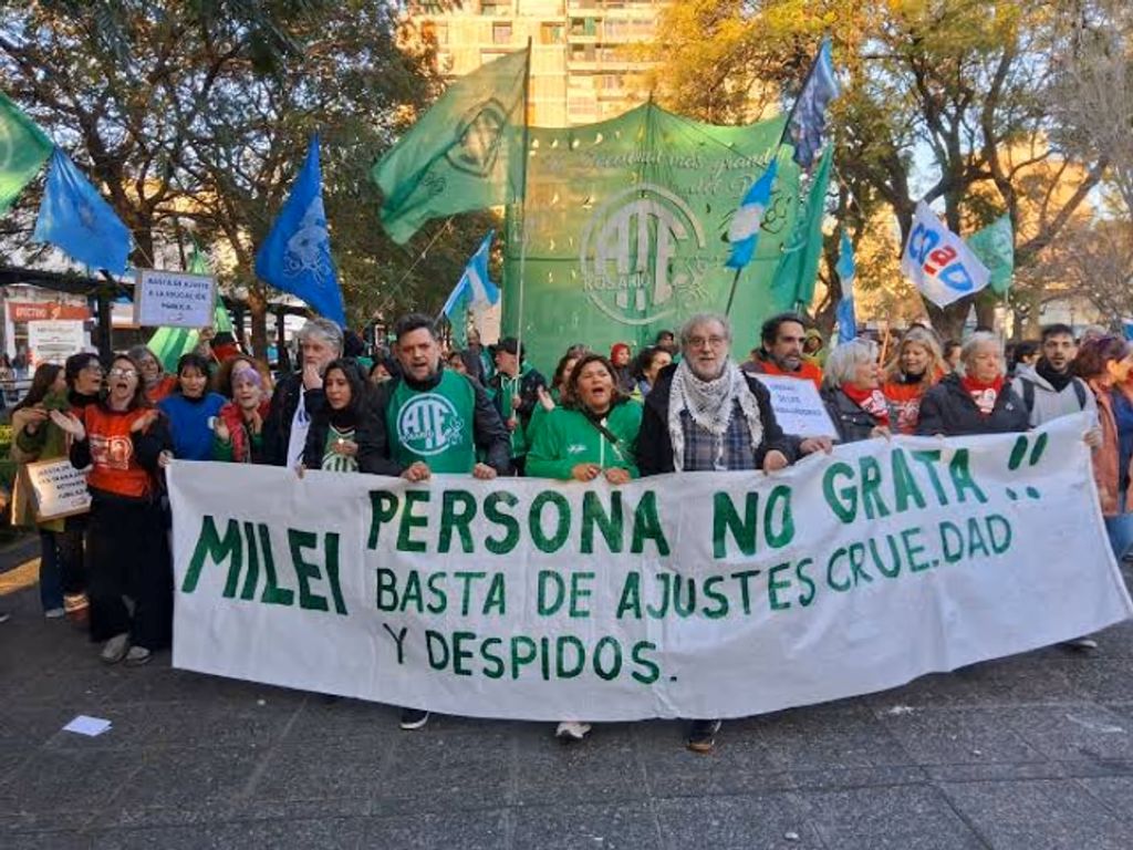 Sindicatos convocan a una movilización en Rosario en coincidencia con la visita del presidente Milei