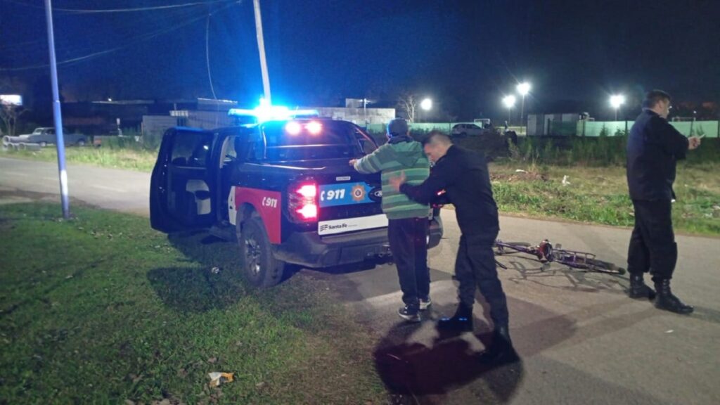 Operativo policial en San Lorenzo con controles de personas y vehículos