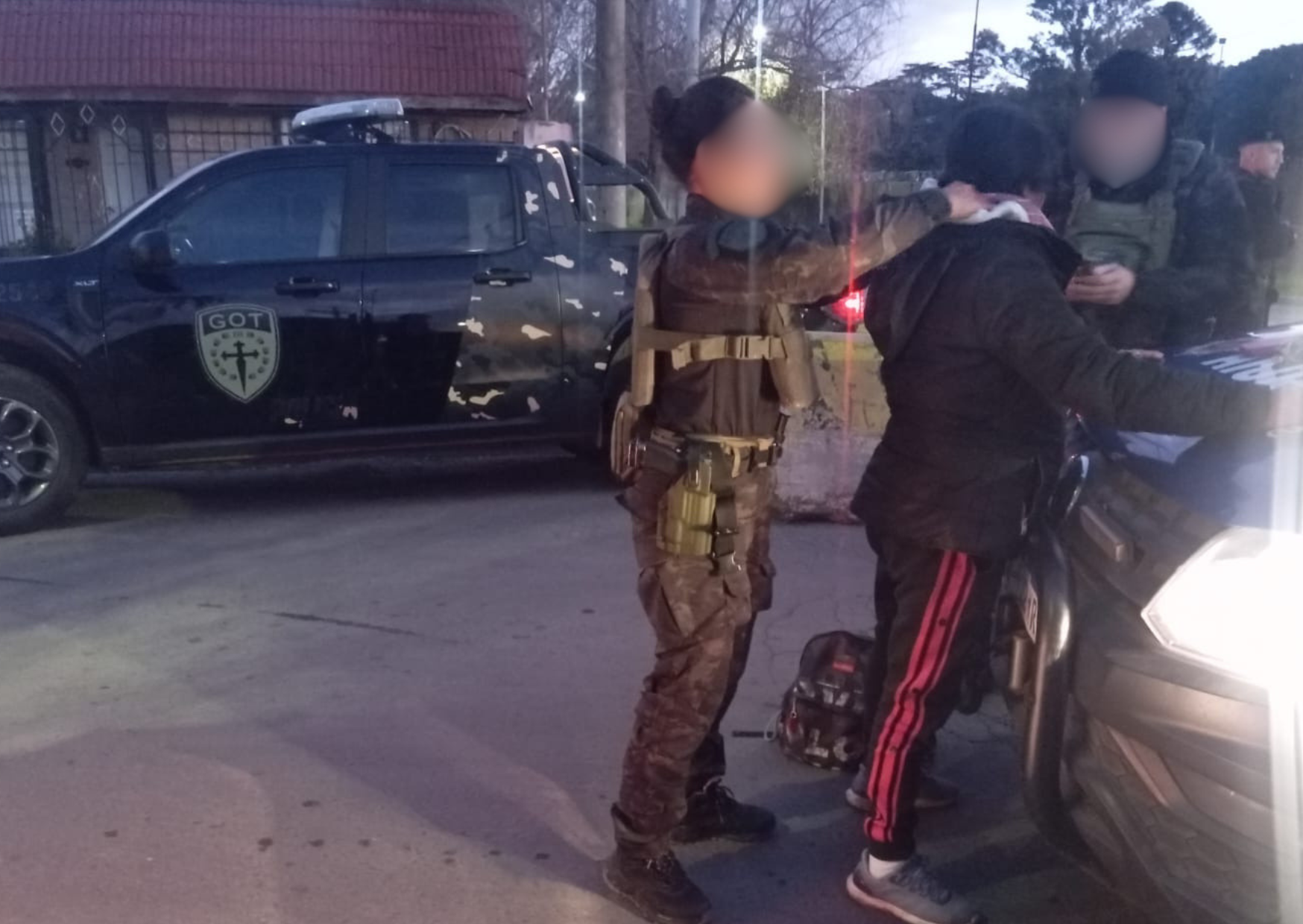 Operativo de seguridad en San Lorenzo realizado por la Policía de Santa Fe y Prefectura Naval