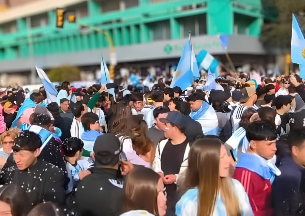 Operativo por Argentina Inglaterra con controles y cortes de tránsito en San Lorenzo.