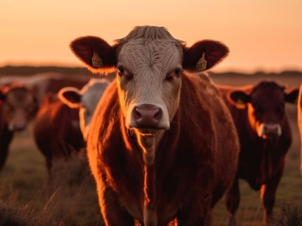 Ganado vacuno en un establecimiento rural argentino, en un contexto de crecimiento de la importación de carne.