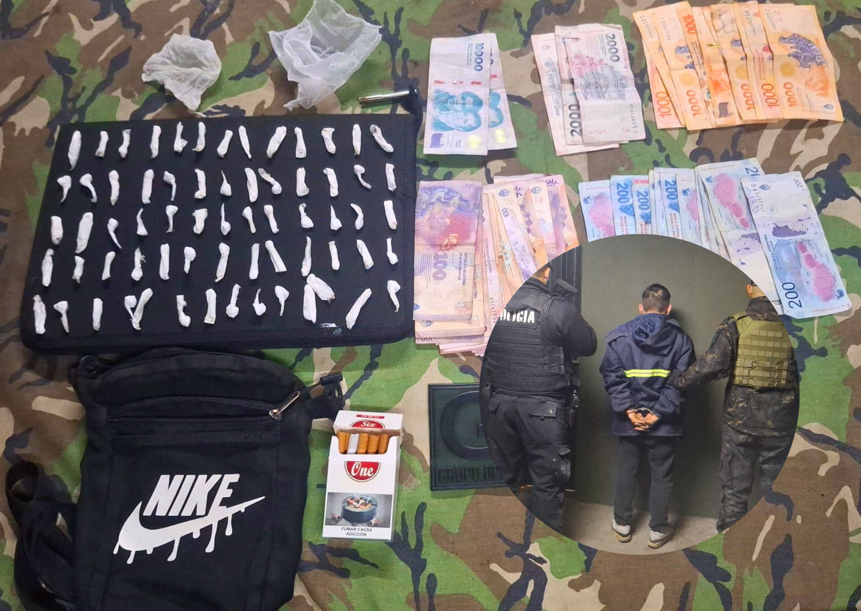 San Lorenzo: Detienen a un joven de 26 años con dosis de cocaína tras una persecución