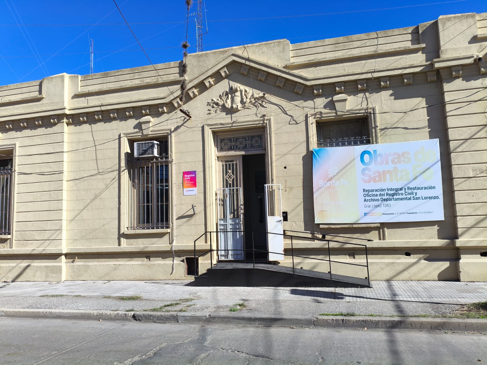 El Registro Civil de San Lorenzo reabre sus puertas en la tradicional esquina de General López y Urquiza