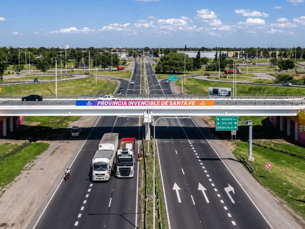 Cortes y desvíos en la Autopista Rosario-Santa Fe