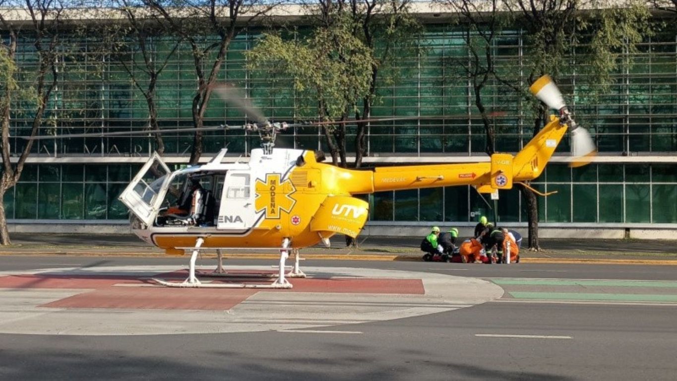 Grave accidente en Puerto San Martín: un motociclista fue trasladado en helicóptero a Rosario