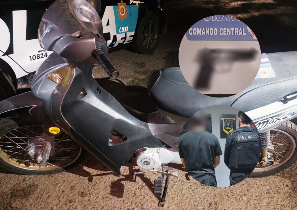Persecución policial en San Lorenzo y detención de un hombre