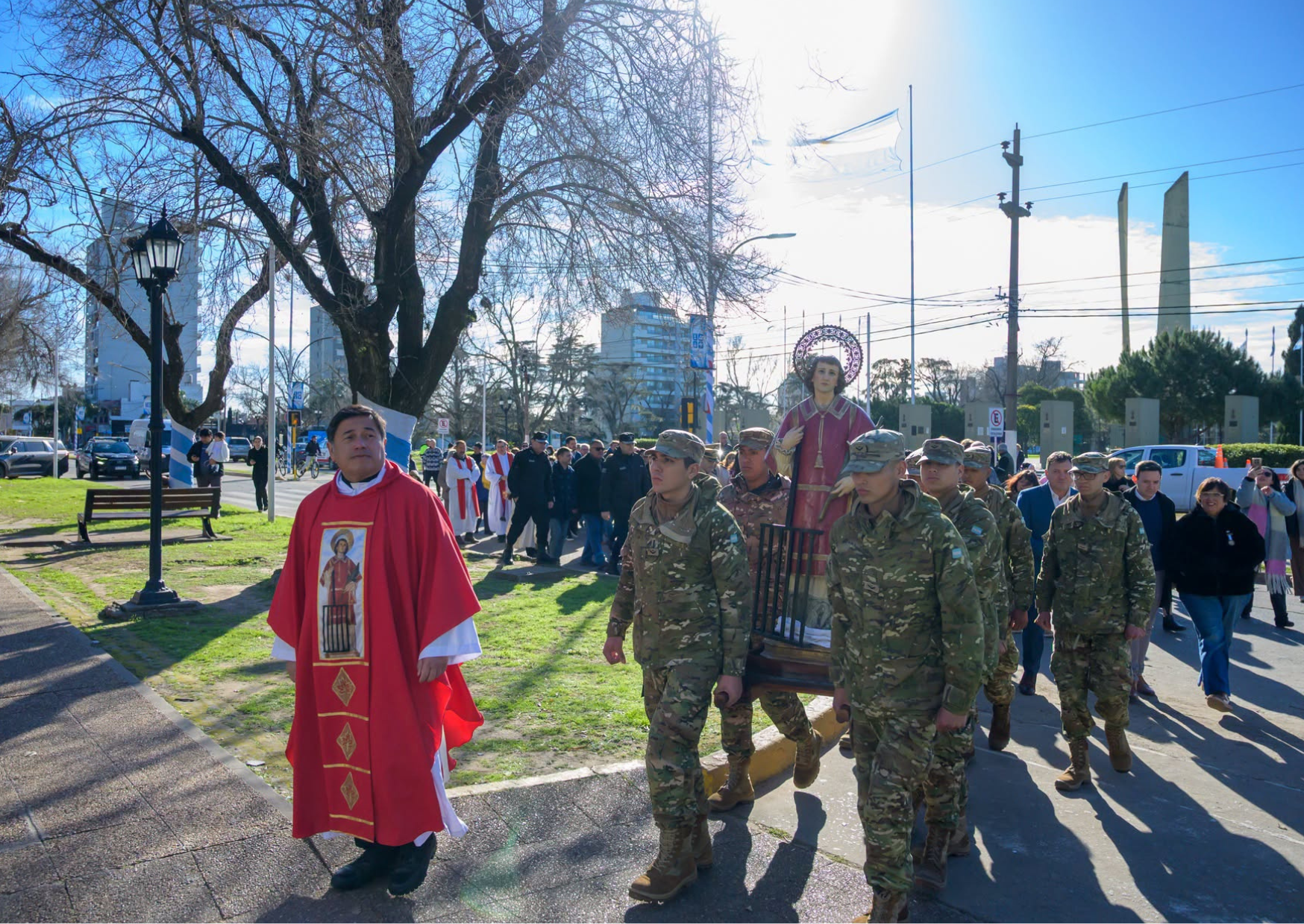 San Lorenzo conmemoró el día de su Santo Patrono con actividades institucionales y religiosas