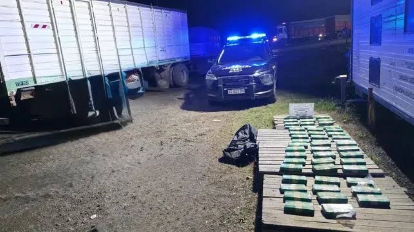 Prisión preventiva para el camionero detenido en Totoras con más de 52 kilos de cocaína
