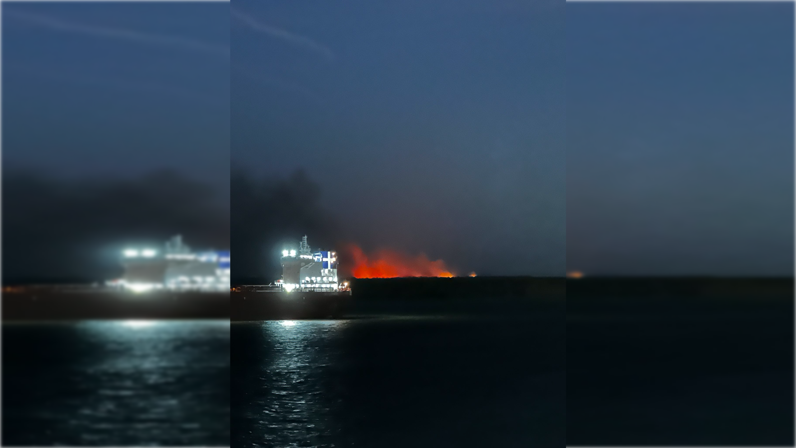 Volvieron los incendios frente a las islas en San Lorenzo