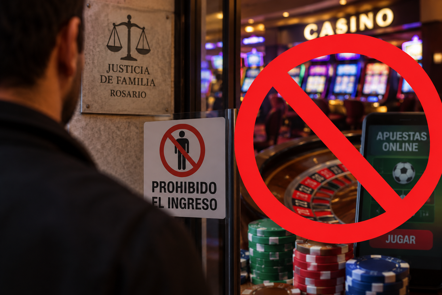 La Justicia prohibió el acceso a casinos y apuestas online a un padre que adeuda la cuota alimentaria