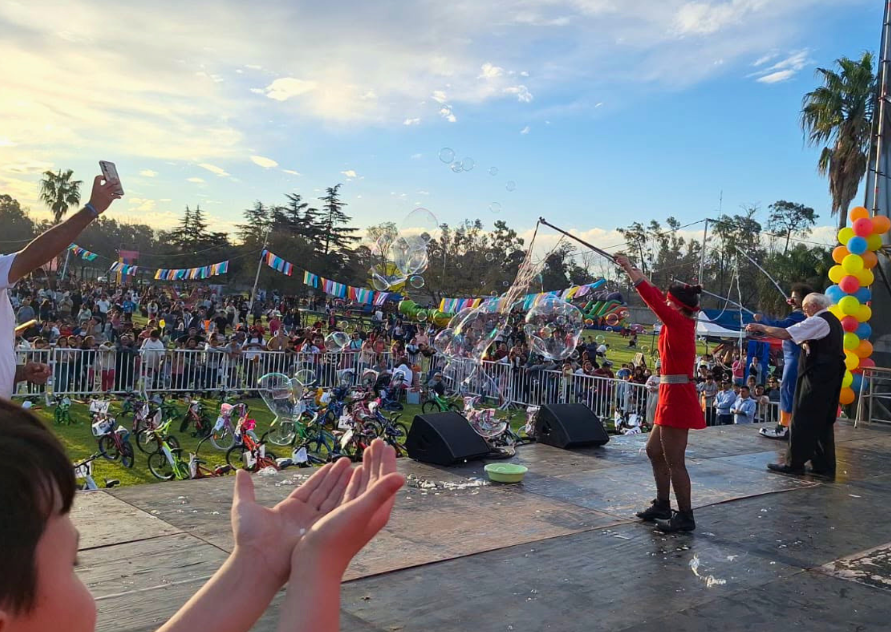 Puerto San Martín realizó el festejo por el Día del Niño en el Parque Linda Vista