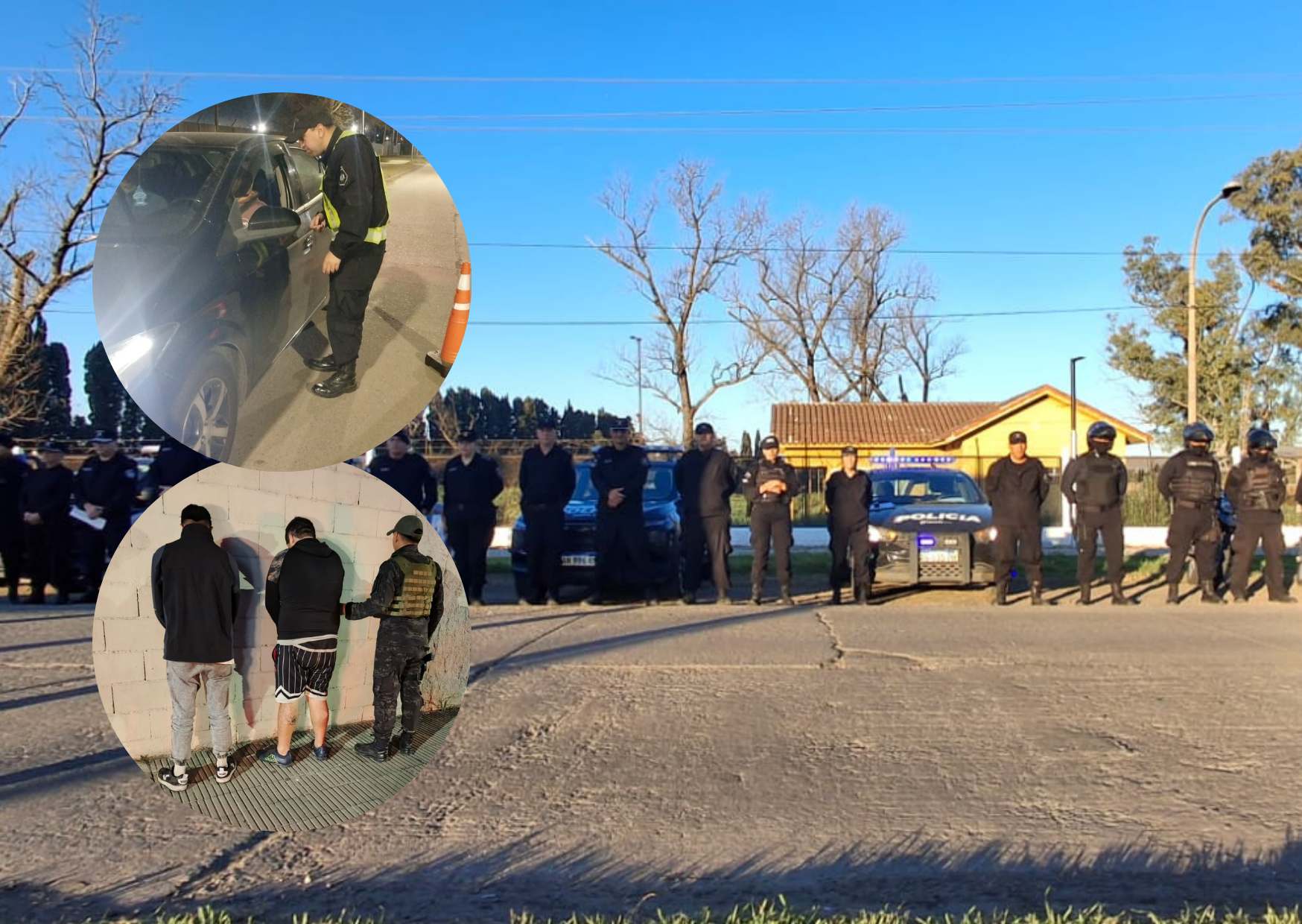 Un operativo policial en San Lorenzo dejó cinco demorados y la recuperación de una moto robada
