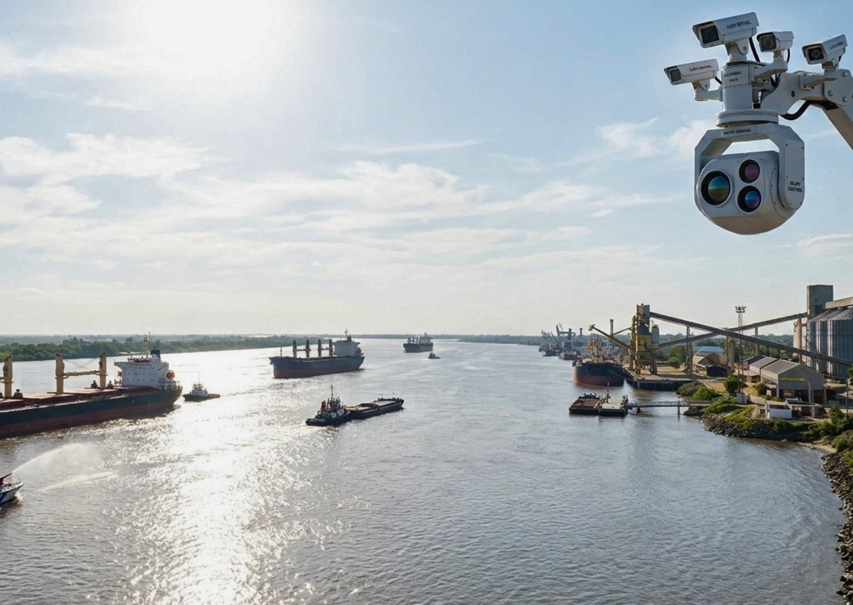 Torre de Prefectura de 75 metros en San Lorenzo para vigilar el río Paraná