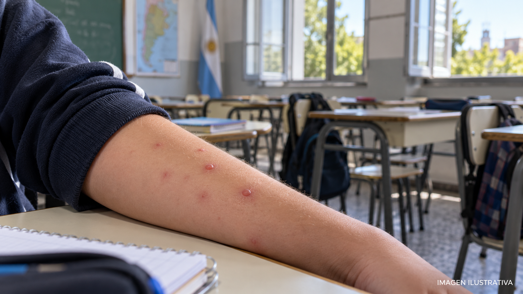 Confirmaron 17 casos de varicela en una escuela de Rafaela
