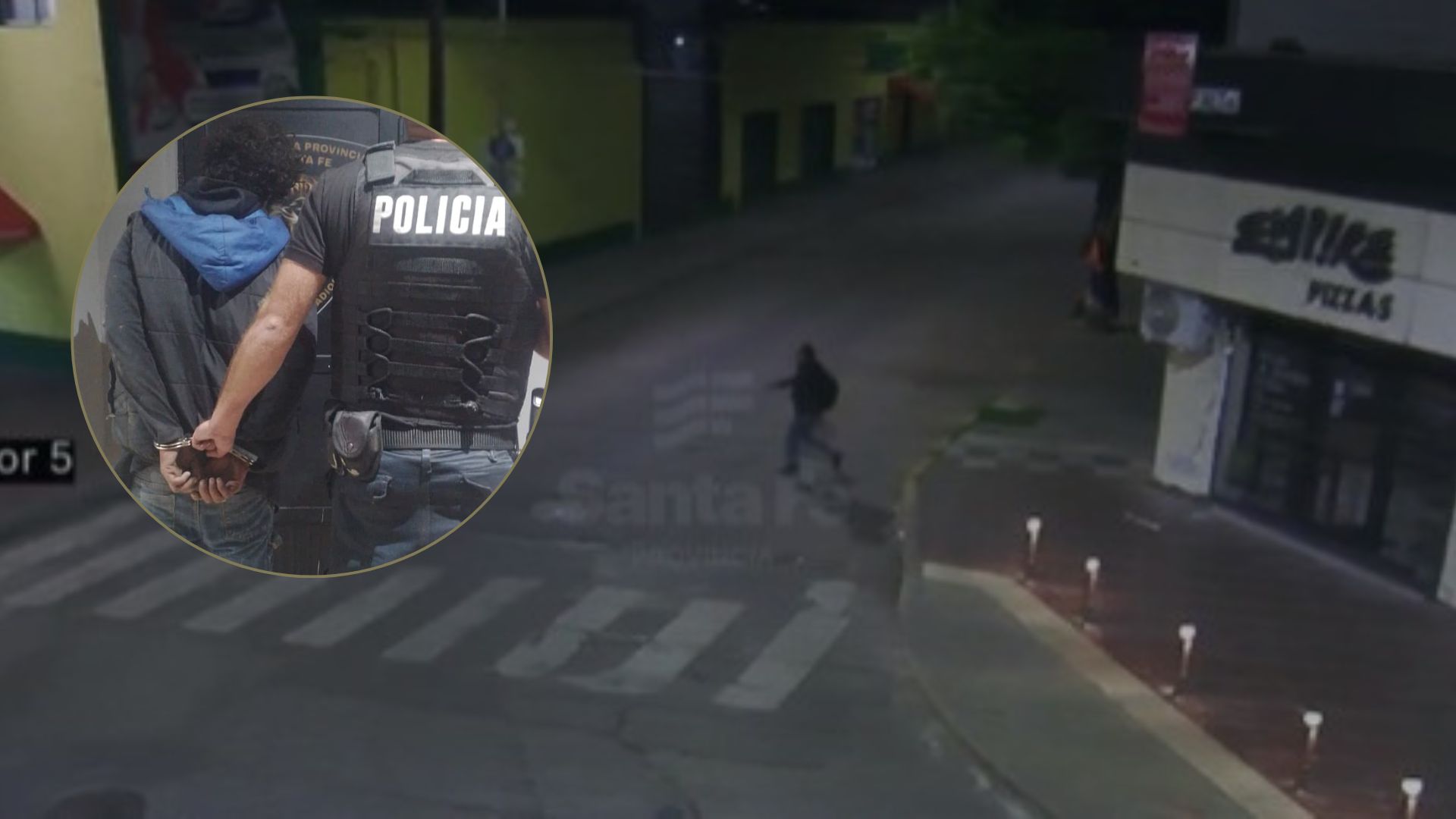 Lo captaron por las cámaras del 911 cuando robaba caños de una pizzería de San Lorenzo y lo detuvieron