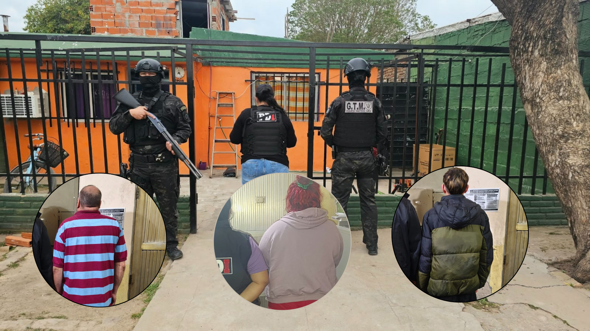 Cinco allanamientos por amenazas con un arma de fuego en Capitán Bermúdez: tres detenidos