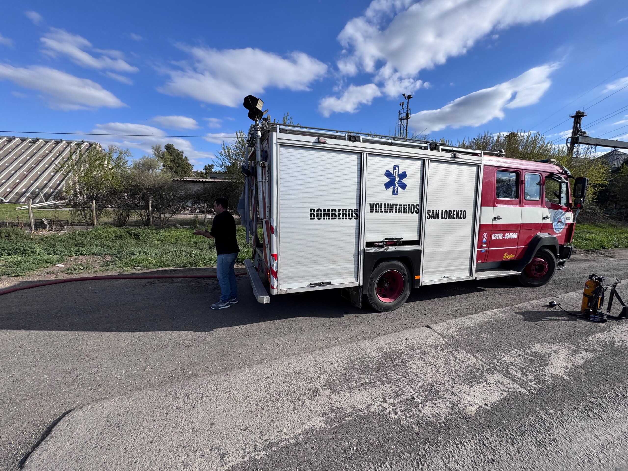 Bomberos de San Lorenzo: 162 incendios y una tarea que no da respiro