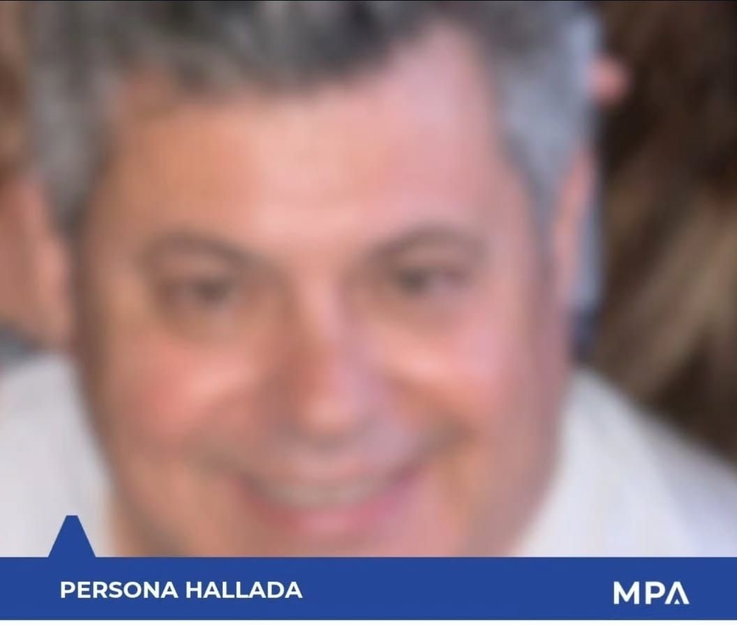 Imagen de referencia sobre la búsqueda de Jorge Luis Álvarez, el hombre de 49 años que estaba desaparecido.
